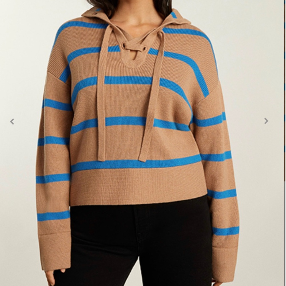 Everlane Lace Up Sweater